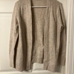Cozy Cream Open-Front Sweater